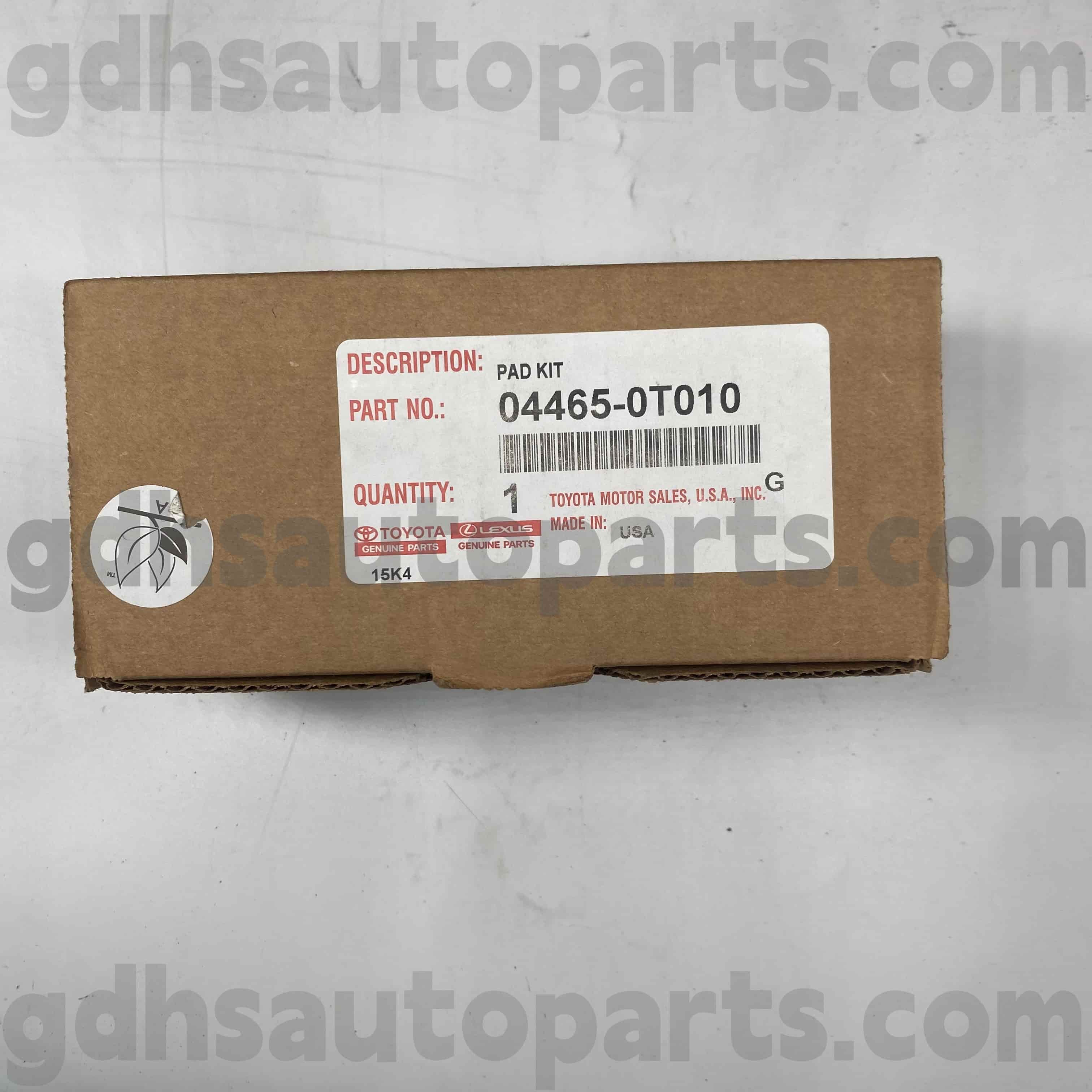 04465-0T010 Toyota aitoja osia Venza-alustan etujarrupalat. AGV1# GGV1#
