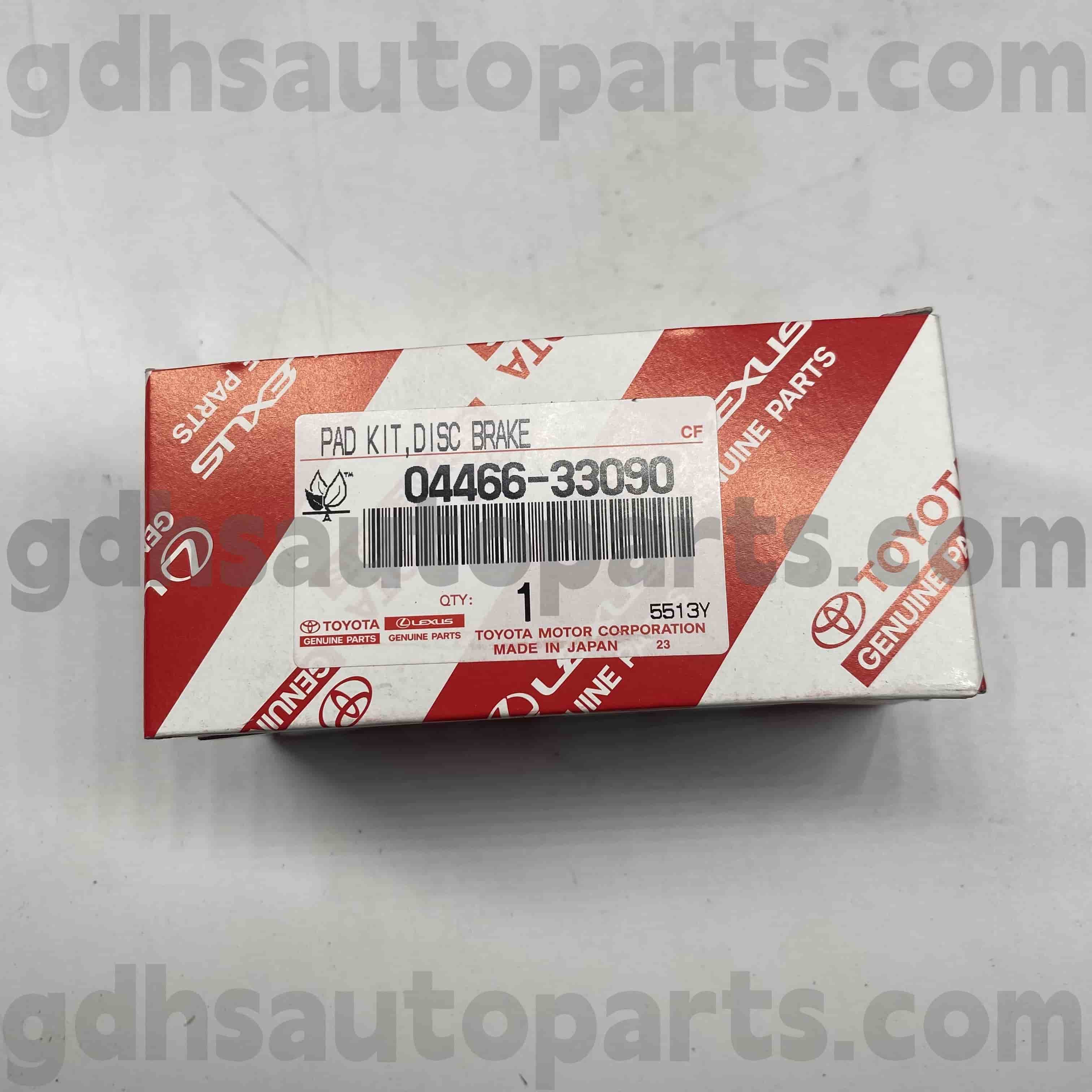 04466-33090 Toyota aitoja osia takajarrupalat Camrylle, Lexus ES300/330 -runko no. ACV30 MCV30 ES
