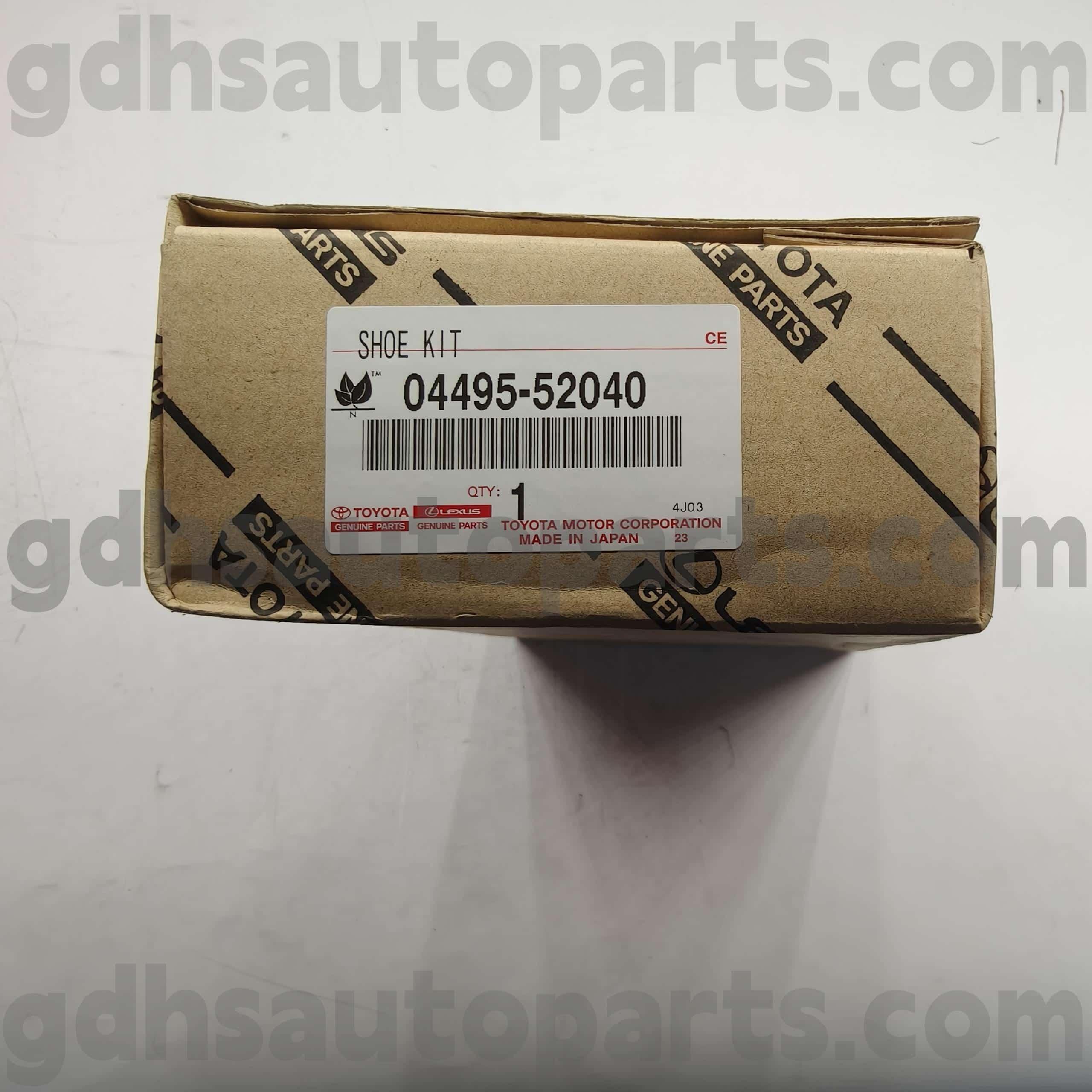 04495-52040 Toyota aitoja osia jarrupalat Celicalle, Toyota XA, Platz-alusta no. AXP4# ZZE12#