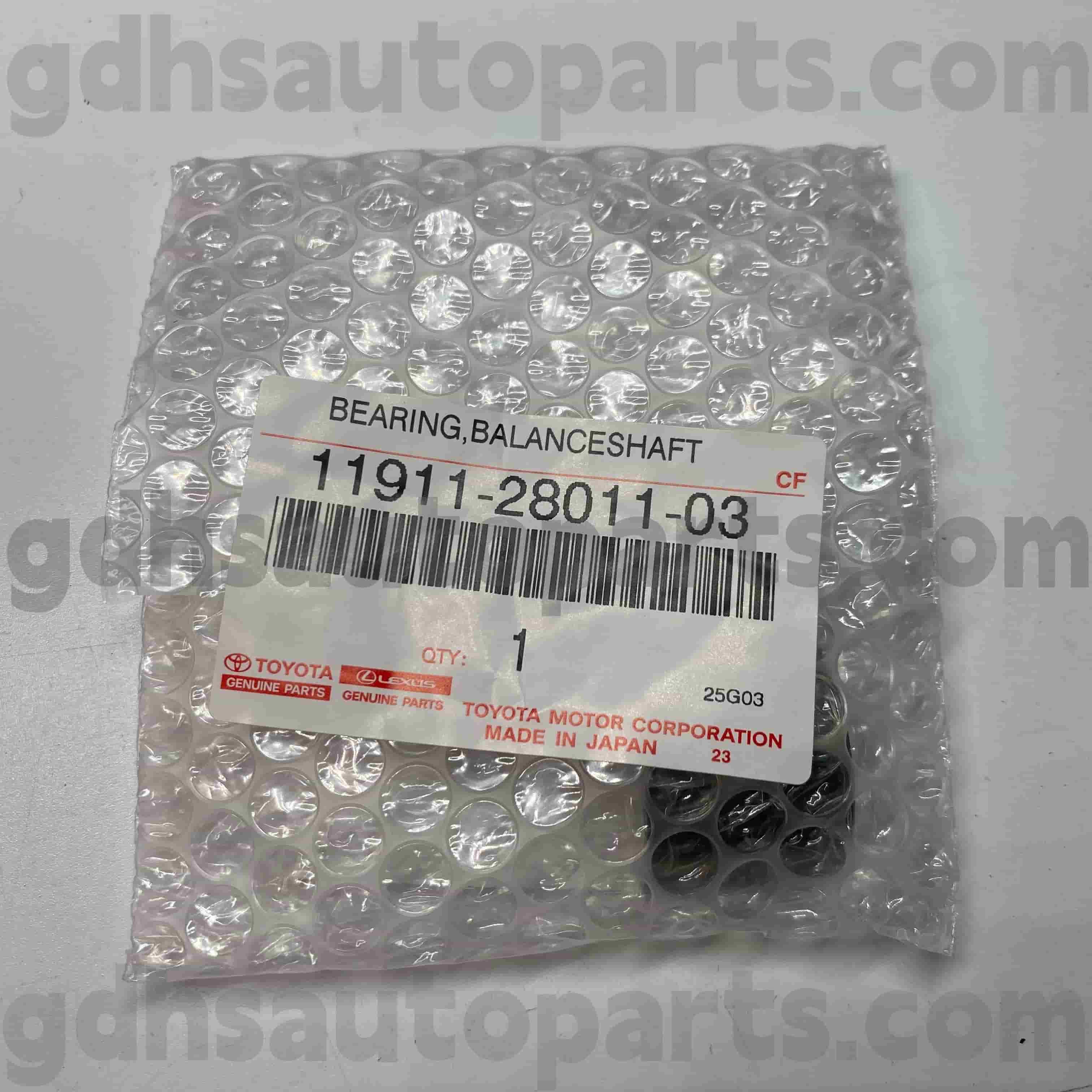 11911-28011-03 Toyota alkuperäisosat Tasausakselin laakeri ACV3# ACR30 alustalle NO.2AZFXE AHV40 JPP