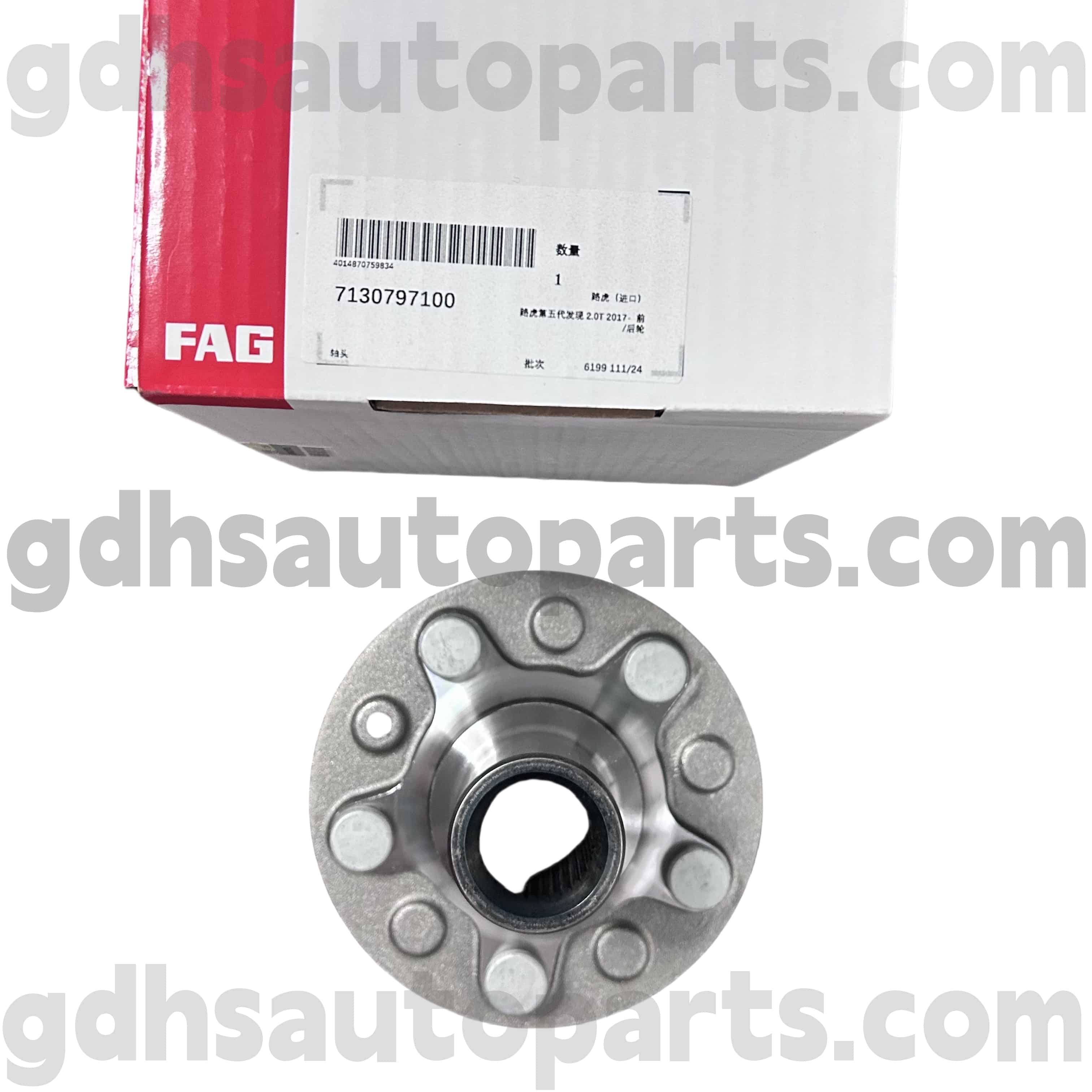 7130797100 Schaeffler Fag etupyörän napa laakeri Range Roverille, Range Rover Sport, Land Rover Discovery 4, uusi puolustaja OE NO. LR081538